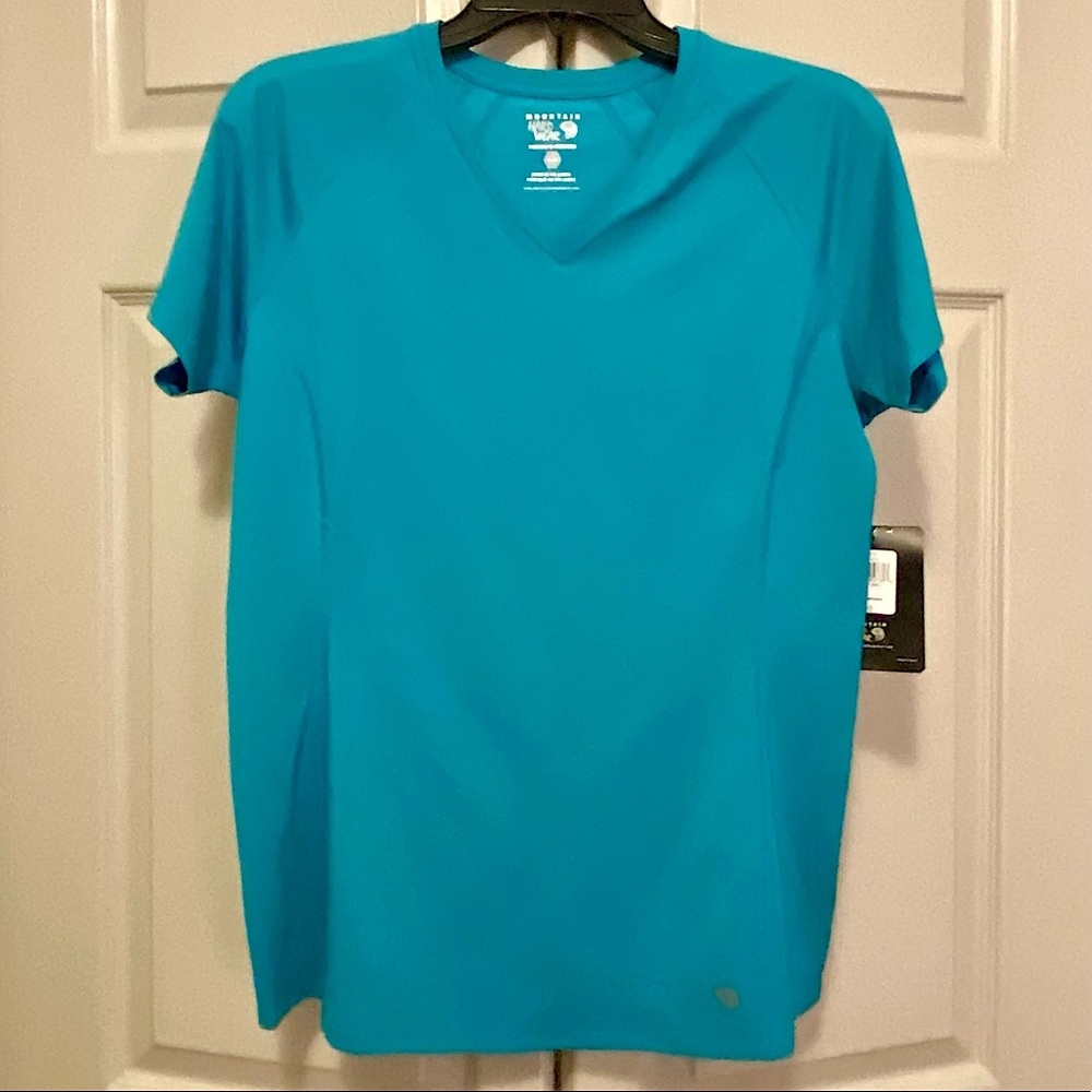 Mountain Hardwear Blue Tephra Trek Short Sleeve Tee